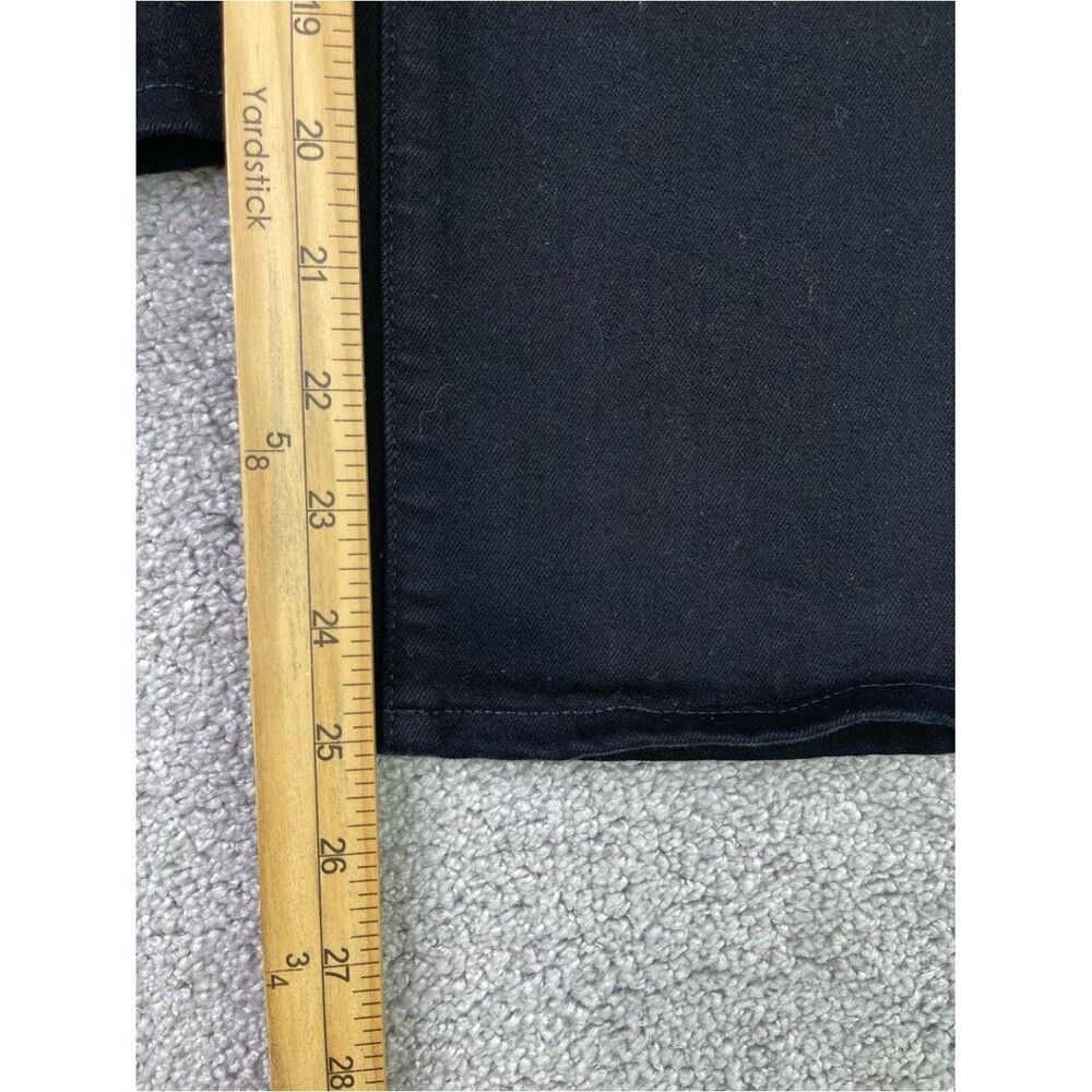 J. Crew Factory Jeans Women's 28 Black Wide Leg Cropped Slim Fit High Rise Denim - Picture 9 of 11